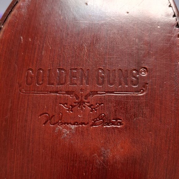 Golden Guns Quilted Cowboy Boots - NEW - Picture 6 of 8